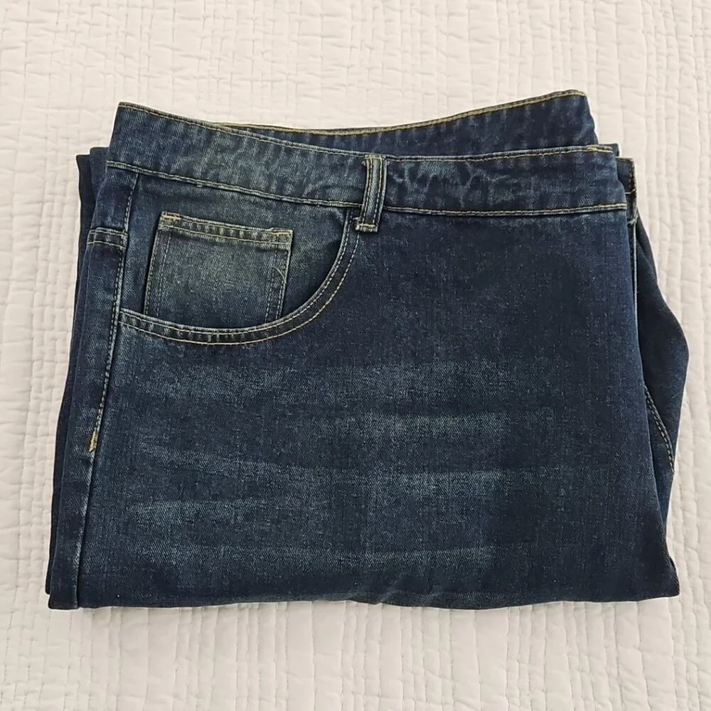 Manfinity Jeans Men's 5XL (50x31) Indigo Wash Stretch Denim EUC Comfort Workwear